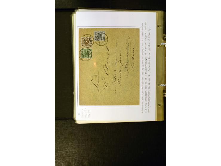 1890/1899, umfangreiche Spezialsammlung mit vielen Farben, Plattenfehlern, Zähnungs-Varianten, Zwischenstegpaaren, Einheiten,