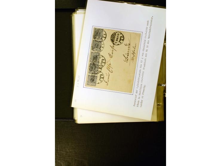 1890/1899, umfangreiche Spezialsammlung mit vielen Farben, Plattenfehlern, Zähnungs-Varianten, Zwischenstegpaaren, Einheiten,