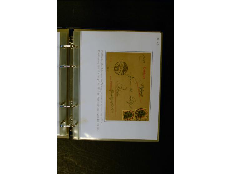 1900/1918, umfangreiche meist gestempelte Sammlung mit u.a 4 Werten 5 M. Reichspost und Mi.-Nr. 92 Ib gestempelt (FA Jäschke-