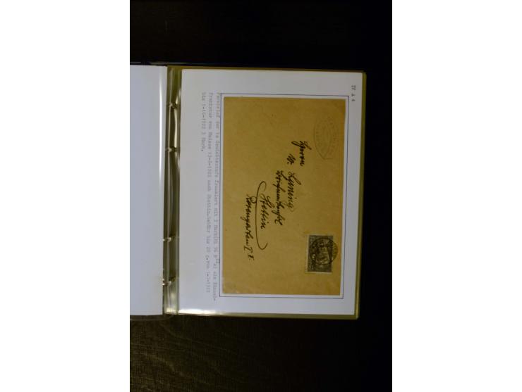 1900/1918, umfangreiche meist gestempelte Sammlung mit u.a 4 Werten 5 M. Reichspost und Mi.-Nr. 92 Ib gestempelt (FA Jäschke-