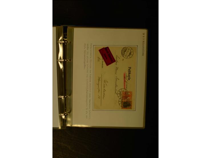 1900/1918, umfangreiche meist gestempelte Sammlung mit u.a 4 Werten 5 M. Reichspost und Mi.-Nr. 92 Ib gestempelt (FA Jäschke-