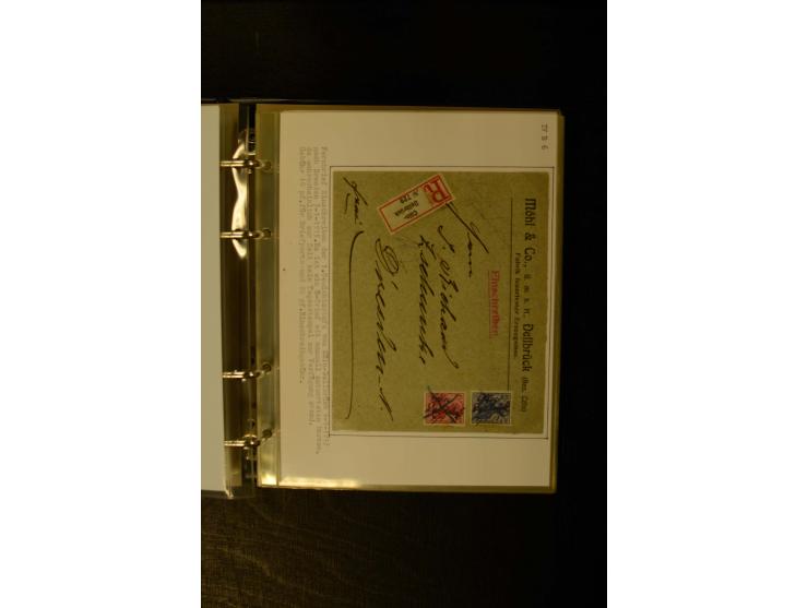 1900/1918, umfangreiche meist gestempelte Sammlung mit u.a 4 Werten 5 M. Reichspost und Mi.-Nr. 92 Ib gestempelt (FA Jäschke-