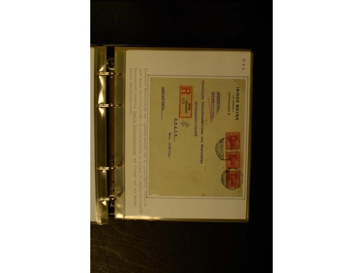 1900/1918, umfangreiche meist gestempelte Sammlung mit u.a 4 Werten 5 M. Reichspost und Mi.-Nr. 92 Ib gestempelt (FA Jäschke-
