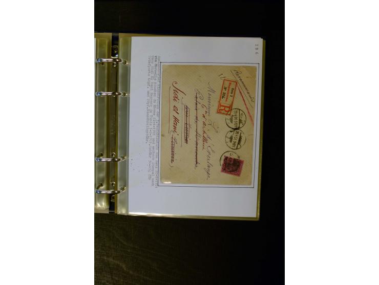 1900/1918, umfangreiche meist gestempelte Sammlung mit u.a 4 Werten 5 M. Reichspost und Mi.-Nr. 92 Ib gestempelt (FA Jäschke-