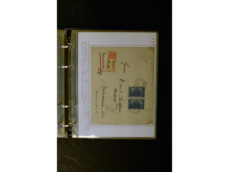 1900/1918, umfangreiche meist gestempelte Sammlung mit u.a 4 Werten 5 M. Reichspost und Mi.-Nr. 92 Ib gestempelt (FA Jäschke-