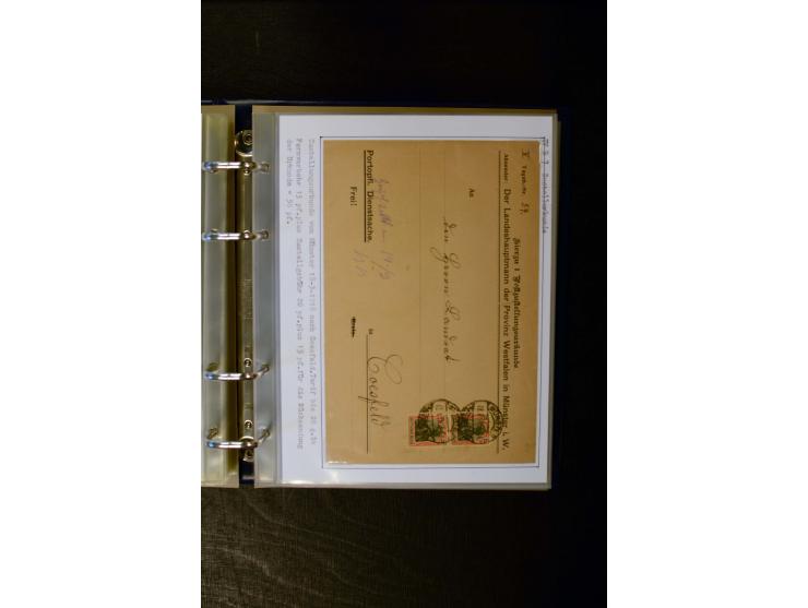 1900/1918, umfangreiche meist gestempelte Sammlung mit u.a 4 Werten 5 M. Reichspost und Mi.-Nr. 92 Ib gestempelt (FA Jäschke-