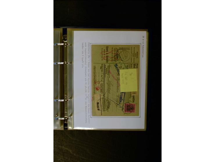 1900/1918, umfangreiche meist gestempelte Sammlung mit u.a 4 Werten 5 M. Reichspost und Mi.-Nr. 92 Ib gestempelt (FA Jäschke-