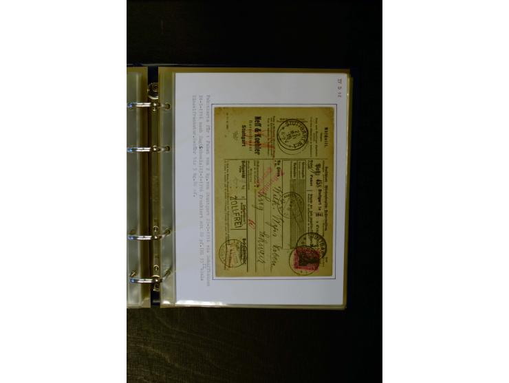 1900/1918, umfangreiche meist gestempelte Sammlung mit u.a 4 Werten 5 M. Reichspost und Mi.-Nr. 92 Ib gestempelt (FA Jäschke-