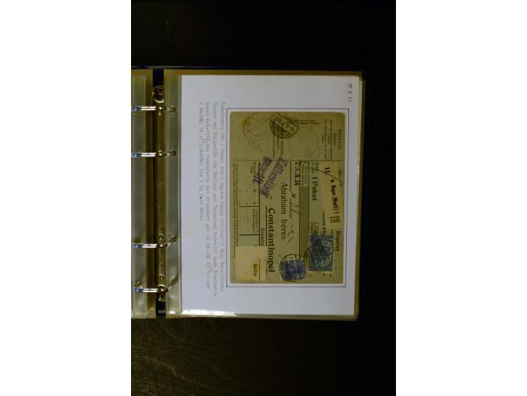 1900/1918, umfangreiche meist gestempelte Sammlung mit u.a 4 Werten 5 M. Reichspost und Mi.-Nr. 92 Ib gestempelt (FA Jäschke-
