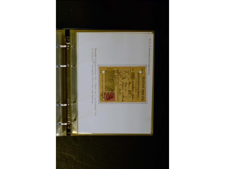 1900/1918, umfangreiche meist gestempelte Sammlung mit u.a 4 Werten 5 M. Reichspost und Mi.-Nr. 92 Ib gestempelt (FA Jäschke-