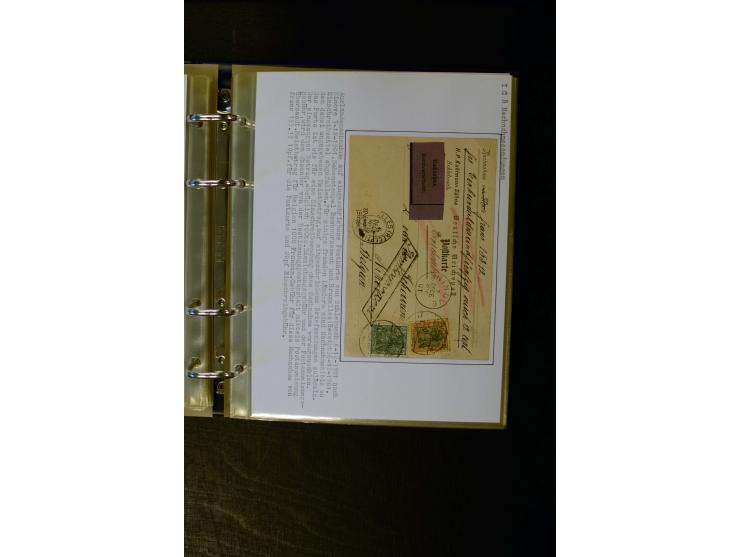 1900/1918, umfangreiche meist gestempelte Sammlung mit u.a 4 Werten 5 M. Reichspost und Mi.-Nr. 92 Ib gestempelt (FA Jäschke-
