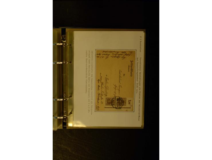 1900/1918, umfangreiche meist gestempelte Sammlung mit u.a 4 Werten 5 M. Reichspost und Mi.-Nr. 92 Ib gestempelt (FA Jäschke-