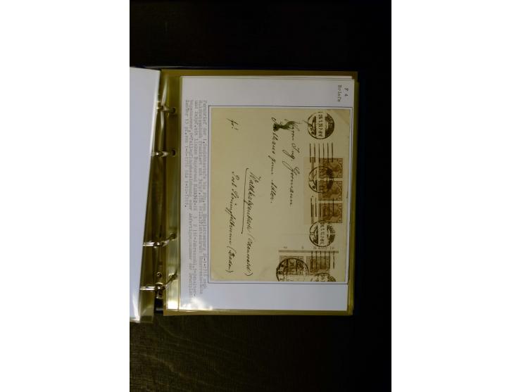 1900/1918, umfangreiche meist gestempelte Sammlung mit u.a 4 Werten 5 M. Reichspost und Mi.-Nr. 92 Ib gestempelt (FA Jäschke-