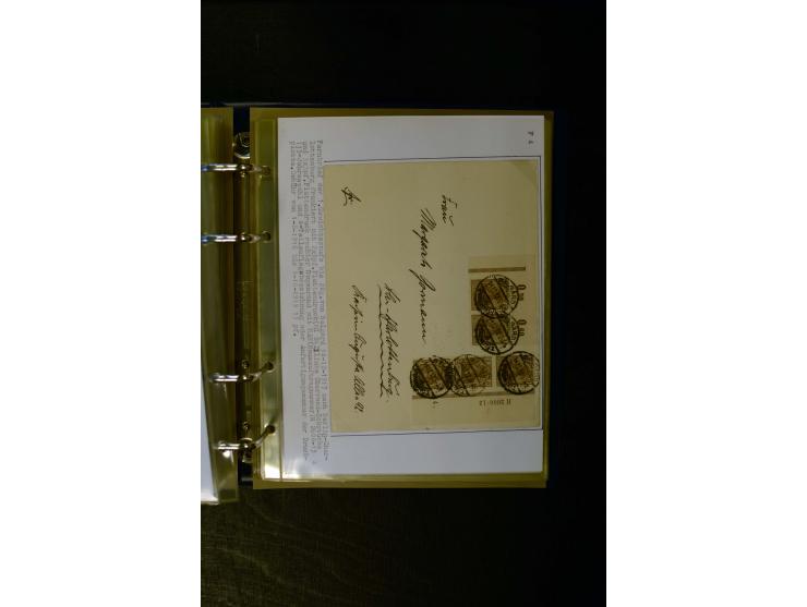 1900/1918, umfangreiche meist gestempelte Sammlung mit u.a 4 Werten 5 M. Reichspost und Mi.-Nr. 92 Ib gestempelt (FA Jäschke-