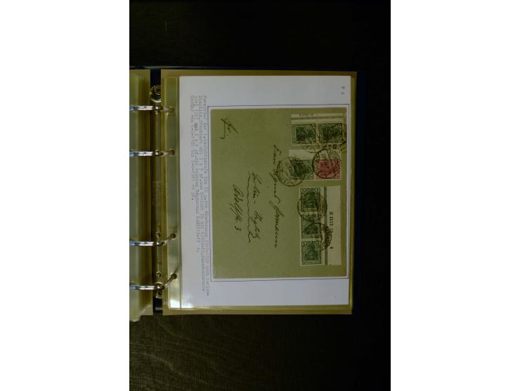 1900/1918, umfangreiche meist gestempelte Sammlung mit u.a 4 Werten 5 M. Reichspost und Mi.-Nr. 92 Ib gestempelt (FA Jäschke-