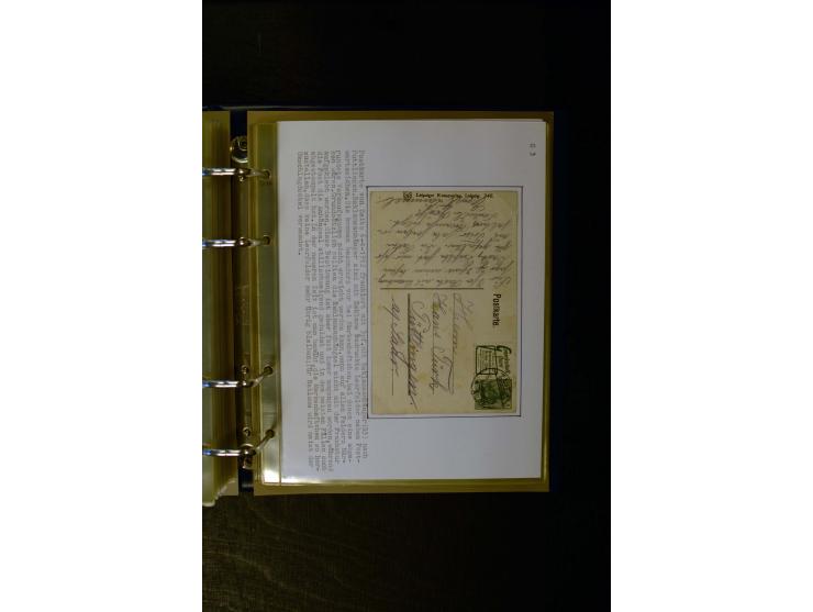 1900/1918, umfangreiche meist gestempelte Sammlung mit u.a 4 Werten 5 M. Reichspost und Mi.-Nr. 92 Ib gestempelt (FA Jäschke-