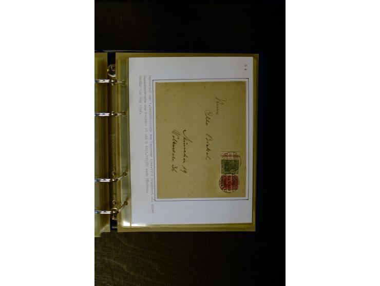1900/1918, umfangreiche meist gestempelte Sammlung mit u.a 4 Werten 5 M. Reichspost und Mi.-Nr. 92 Ib gestempelt (FA Jäschke-