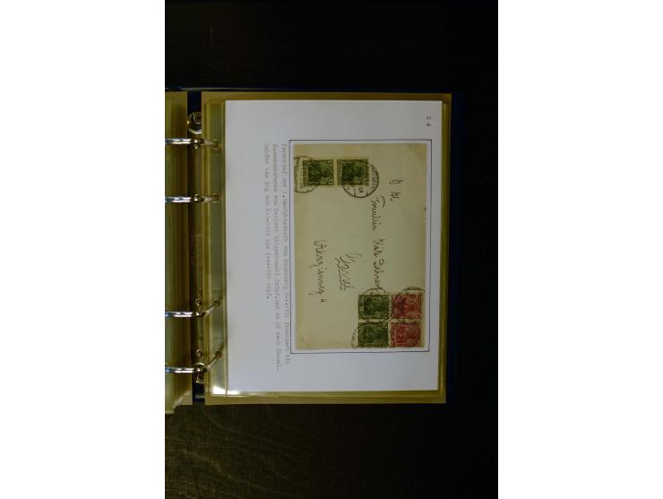1900/1918, umfangreiche meist gestempelte Sammlung mit u.a 4 Werten 5 M. Reichspost und Mi.-Nr. 92 Ib gestempelt (FA Jäschke-