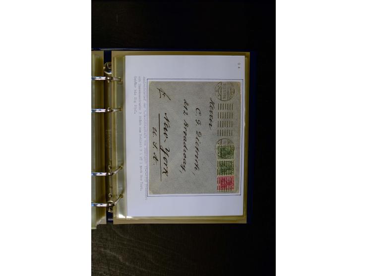 1900/1918, umfangreiche meist gestempelte Sammlung mit u.a 4 Werten 5 M. Reichspost und Mi.-Nr. 92 Ib gestempelt (FA Jäschke-