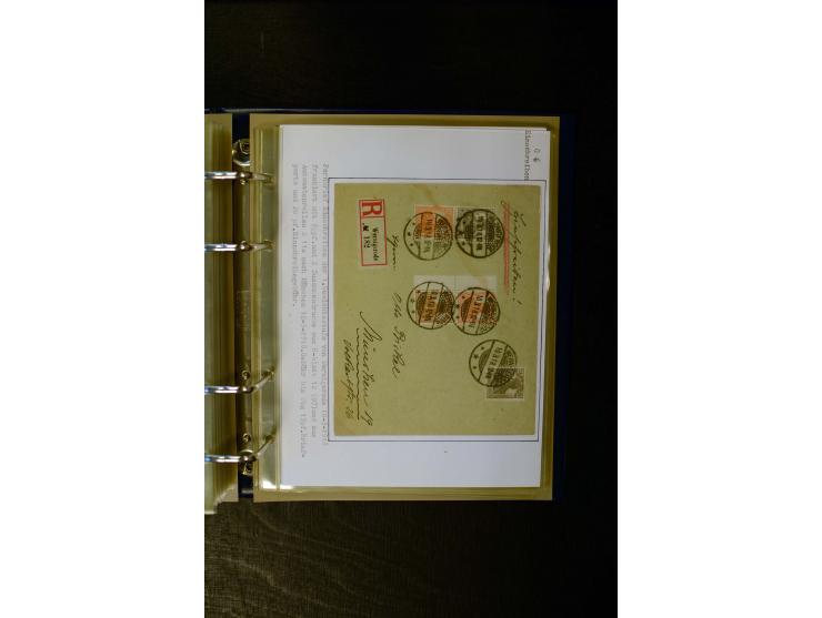 1900/1918, umfangreiche meist gestempelte Sammlung mit u.a 4 Werten 5 M. Reichspost und Mi.-Nr. 92 Ib gestempelt (FA Jäschke-