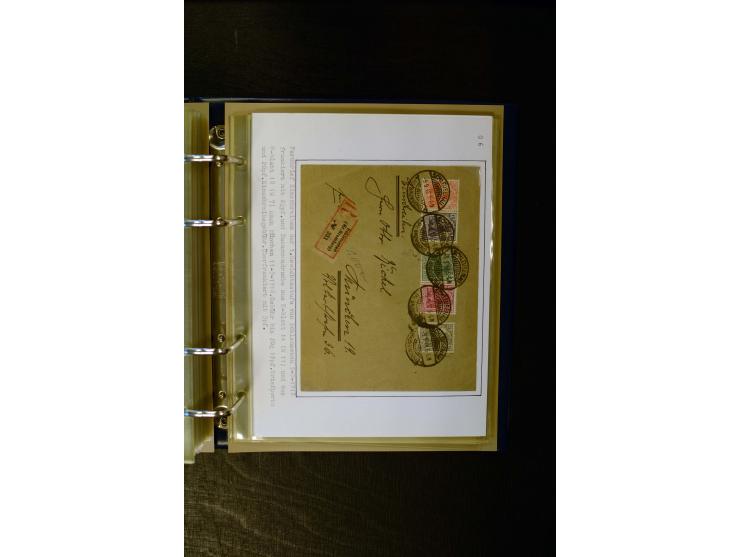 1900/1918, umfangreiche meist gestempelte Sammlung mit u.a 4 Werten 5 M. Reichspost und Mi.-Nr. 92 Ib gestempelt (FA Jäschke-