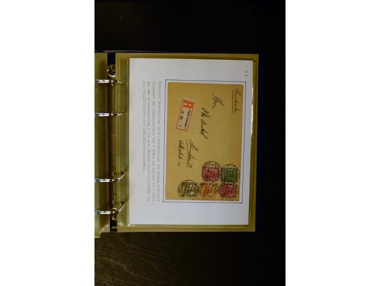 1900/1918, umfangreiche meist gestempelte Sammlung mit u.a 4 Werten 5 M. Reichspost und Mi.-Nr. 92 Ib gestempelt (FA Jäschke-