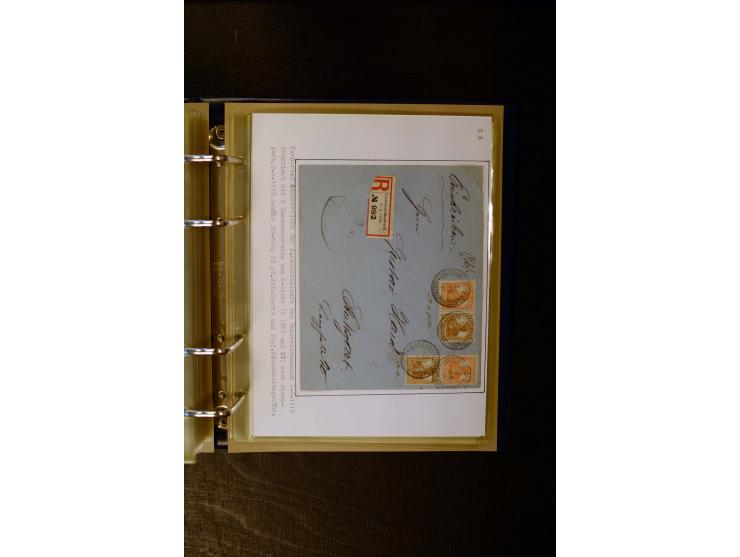 1900/1918, umfangreiche meist gestempelte Sammlung mit u.a 4 Werten 5 M. Reichspost und Mi.-Nr. 92 Ib gestempelt (FA Jäschke-