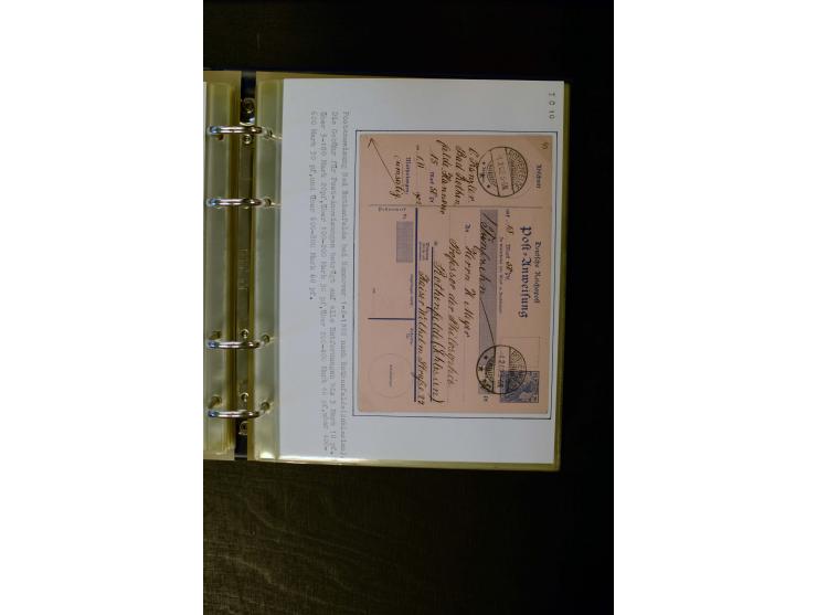 1900/1918, umfangreiche meist gestempelte Sammlung mit u.a 4 Werten 5 M. Reichspost und Mi.-Nr. 92 Ib gestempelt (FA Jäschke-