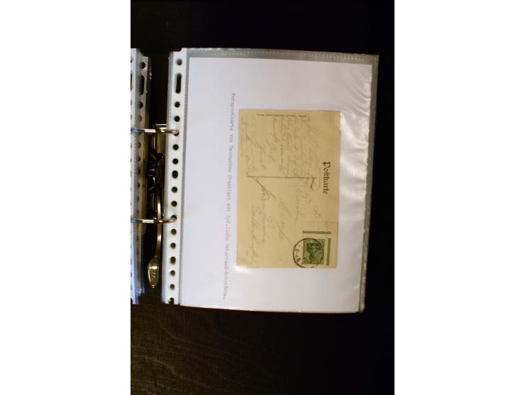 1900/1918, umfangreiche meist gestempelte Sammlung mit u.a 4 Werten 5 M. Reichspost und Mi.-Nr. 92 Ib gestempelt (FA Jäschke-