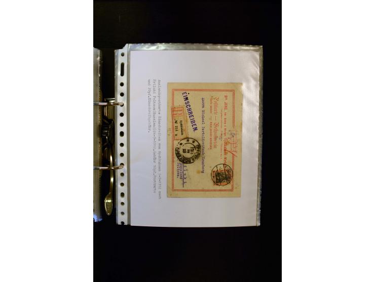 1900/1918, umfangreiche meist gestempelte Sammlung mit u.a 4 Werten 5 M. Reichspost und Mi.-Nr. 92 Ib gestempelt (FA Jäschke-