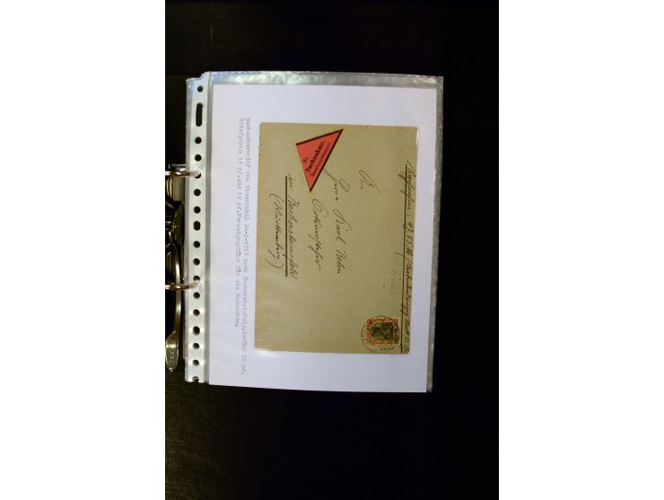 1900/1918, umfangreiche meist gestempelte Sammlung mit u.a 4 Werten 5 M. Reichspost und Mi.-Nr. 92 Ib gestempelt (FA Jäschke-