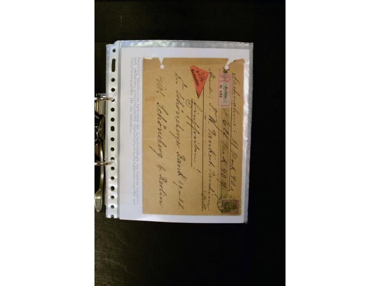 1900/1918, umfangreiche meist gestempelte Sammlung mit u.a 4 Werten 5 M. Reichspost und Mi.-Nr. 92 Ib gestempelt (FA Jäschke-