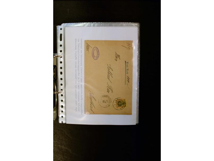1900/1918, umfangreiche meist gestempelte Sammlung mit u.a 4 Werten 5 M. Reichspost und Mi.-Nr. 92 Ib gestempelt (FA Jäschke-