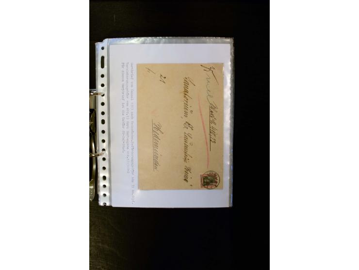 1900/1918, umfangreiche meist gestempelte Sammlung mit u.a 4 Werten 5 M. Reichspost und Mi.-Nr. 92 Ib gestempelt (FA Jäschke-