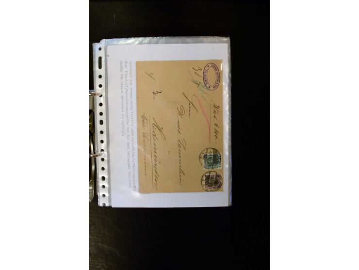 1900/1918, umfangreiche meist gestempelte Sammlung mit u.a 4 Werten 5 M. Reichspost und Mi.-Nr. 92 Ib gestempelt (FA Jäschke-