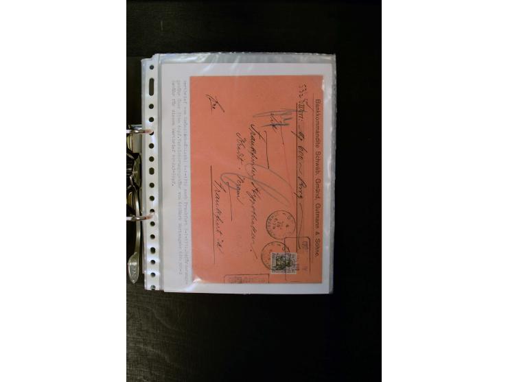 1900/1918, umfangreiche meist gestempelte Sammlung mit u.a 4 Werten 5 M. Reichspost und Mi.-Nr. 92 Ib gestempelt (FA Jäschke-