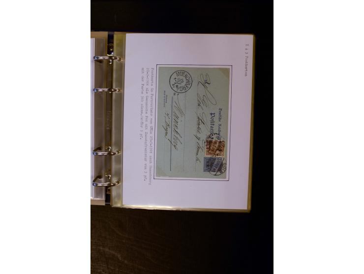 1900/1918, umfangreiche meist gestempelte Sammlung mit u.a 4 Werten 5 M. Reichspost und Mi.-Nr. 92 Ib gestempelt (FA Jäschke-