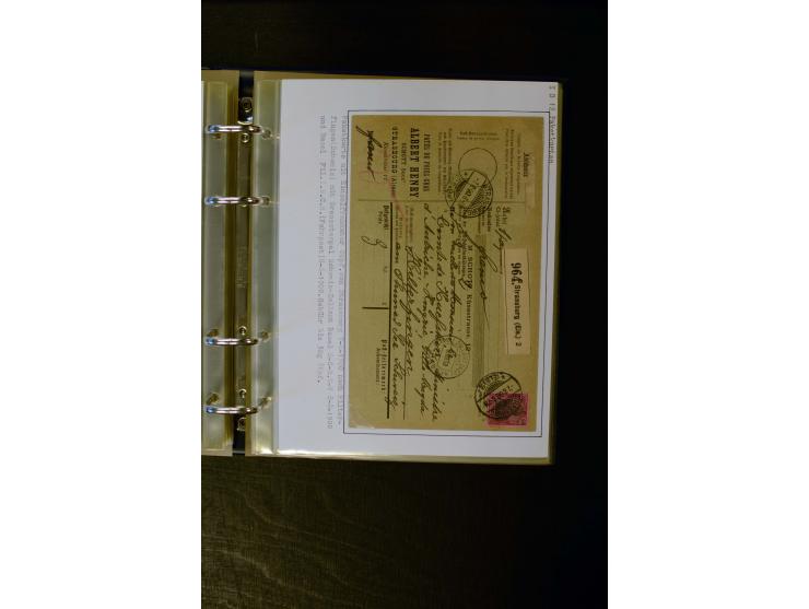 1900/1918, umfangreiche meist gestempelte Sammlung mit u.a 4 Werten 5 M. Reichspost und Mi.-Nr. 92 Ib gestempelt (FA Jäschke-