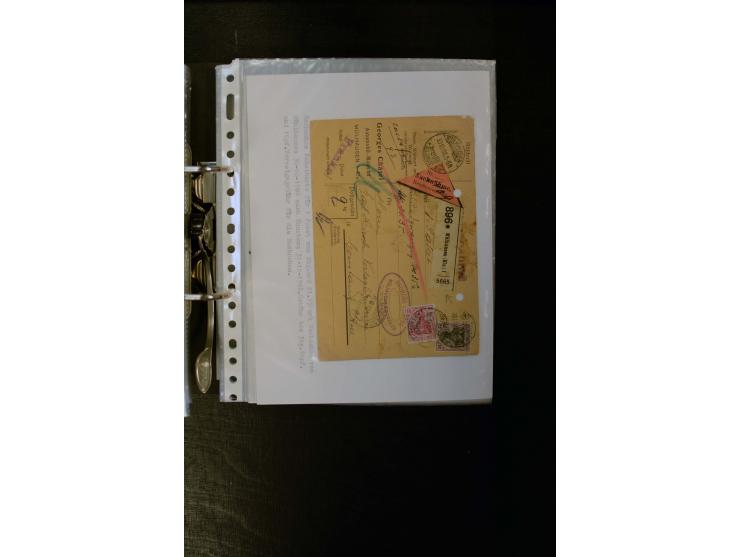 1900/1918, umfangreiche meist gestempelte Sammlung mit u.a 4 Werten 5 M. Reichspost und Mi.-Nr. 92 Ib gestempelt (FA Jäschke-