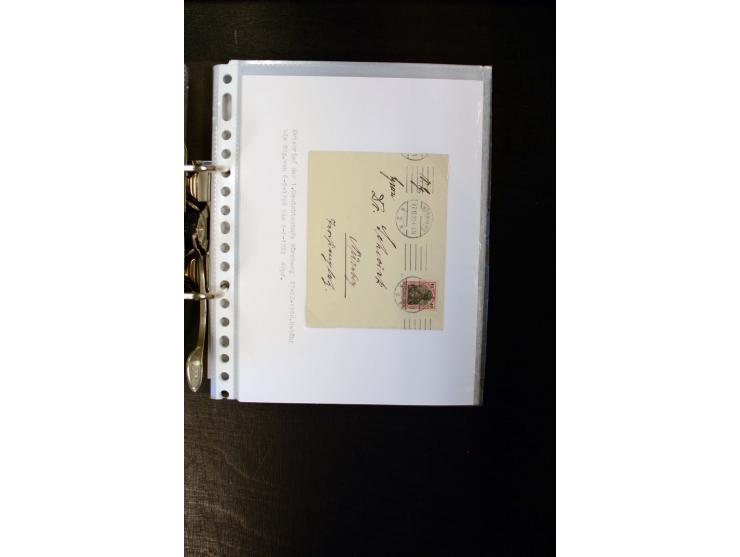 1900/1918, umfangreiche meist gestempelte Sammlung mit u.a 4 Werten 5 M. Reichspost und Mi.-Nr. 92 Ib gestempelt (FA Jäschke-