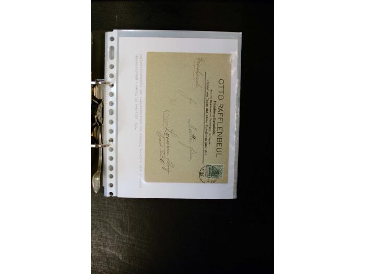 1900/1918, umfangreiche meist gestempelte Sammlung mit u.a 4 Werten 5 M. Reichspost und Mi.-Nr. 92 Ib gestempelt (FA Jäschke-