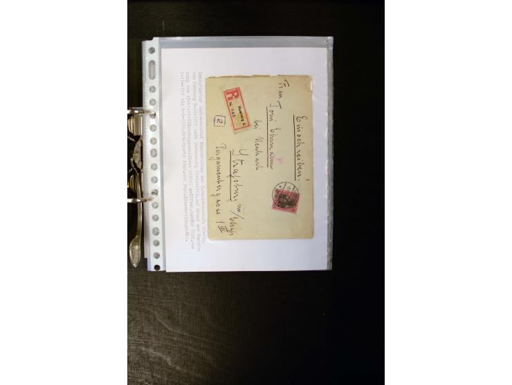 1900/1918, umfangreiche meist gestempelte Sammlung mit u.a 4 Werten 5 M. Reichspost und Mi.-Nr. 92 Ib gestempelt (FA Jäschke-
