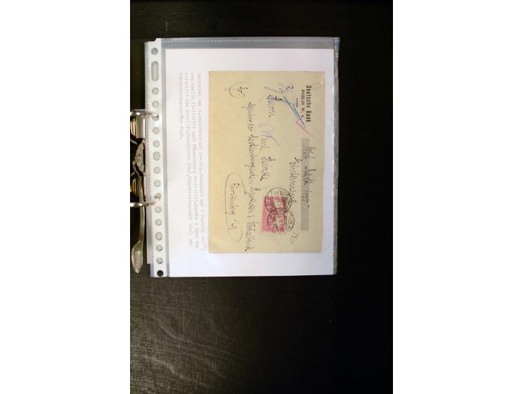 1900/1918, umfangreiche meist gestempelte Sammlung mit u.a 4 Werten 5 M. Reichspost und Mi.-Nr. 92 Ib gestempelt (FA Jäschke-