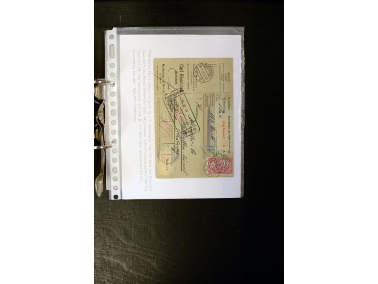 1900/1918, umfangreiche meist gestempelte Sammlung mit u.a 4 Werten 5 M. Reichspost und Mi.-Nr. 92 Ib gestempelt (FA Jäschke-