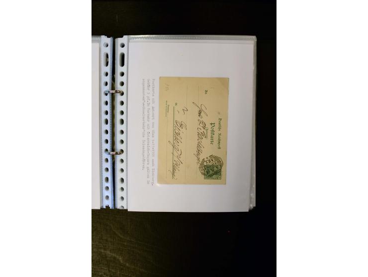 1900/1918, umfangreiche meist gestempelte Sammlung mit u.a 4 Werten 5 M. Reichspost und Mi.-Nr. 92 Ib gestempelt (FA Jäschke-