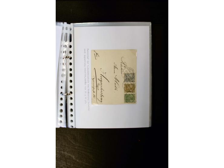 1900/1918, umfangreiche meist gestempelte Sammlung mit u.a 4 Werten 5 M. Reichspost und Mi.-Nr. 92 Ib gestempelt (FA Jäschke-