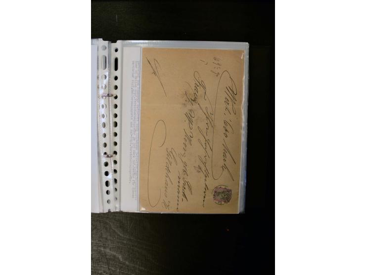 1900/1918, umfangreiche meist gestempelte Sammlung mit u.a 4 Werten 5 M. Reichspost und Mi.-Nr. 92 Ib gestempelt (FA Jäschke-