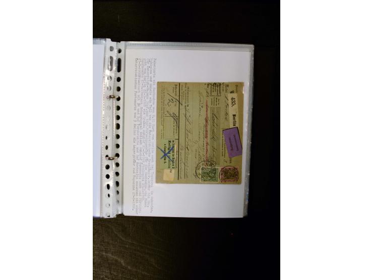 1900/1918, umfangreiche meist gestempelte Sammlung mit u.a 4 Werten 5 M. Reichspost und Mi.-Nr. 92 Ib gestempelt (FA Jäschke-
