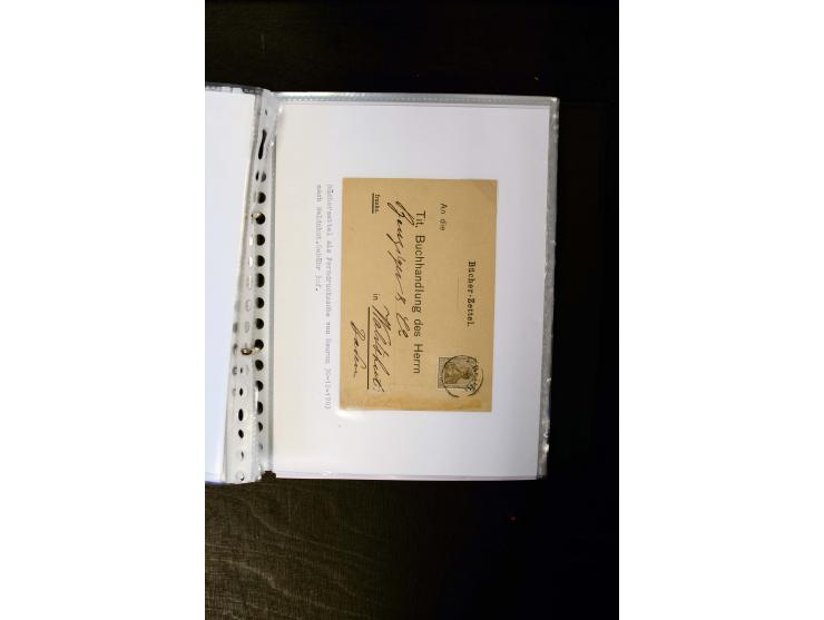1900/1918, umfangreiche meist gestempelte Sammlung mit u.a 4 Werten 5 M. Reichspost und Mi.-Nr. 92 Ib gestempelt (FA Jäschke-