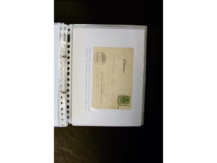 1900/1918, umfangreiche meist gestempelte Sammlung mit u.a 4 Werten 5 M. Reichspost und Mi.-Nr. 92 Ib gestempelt (FA Jäschke-